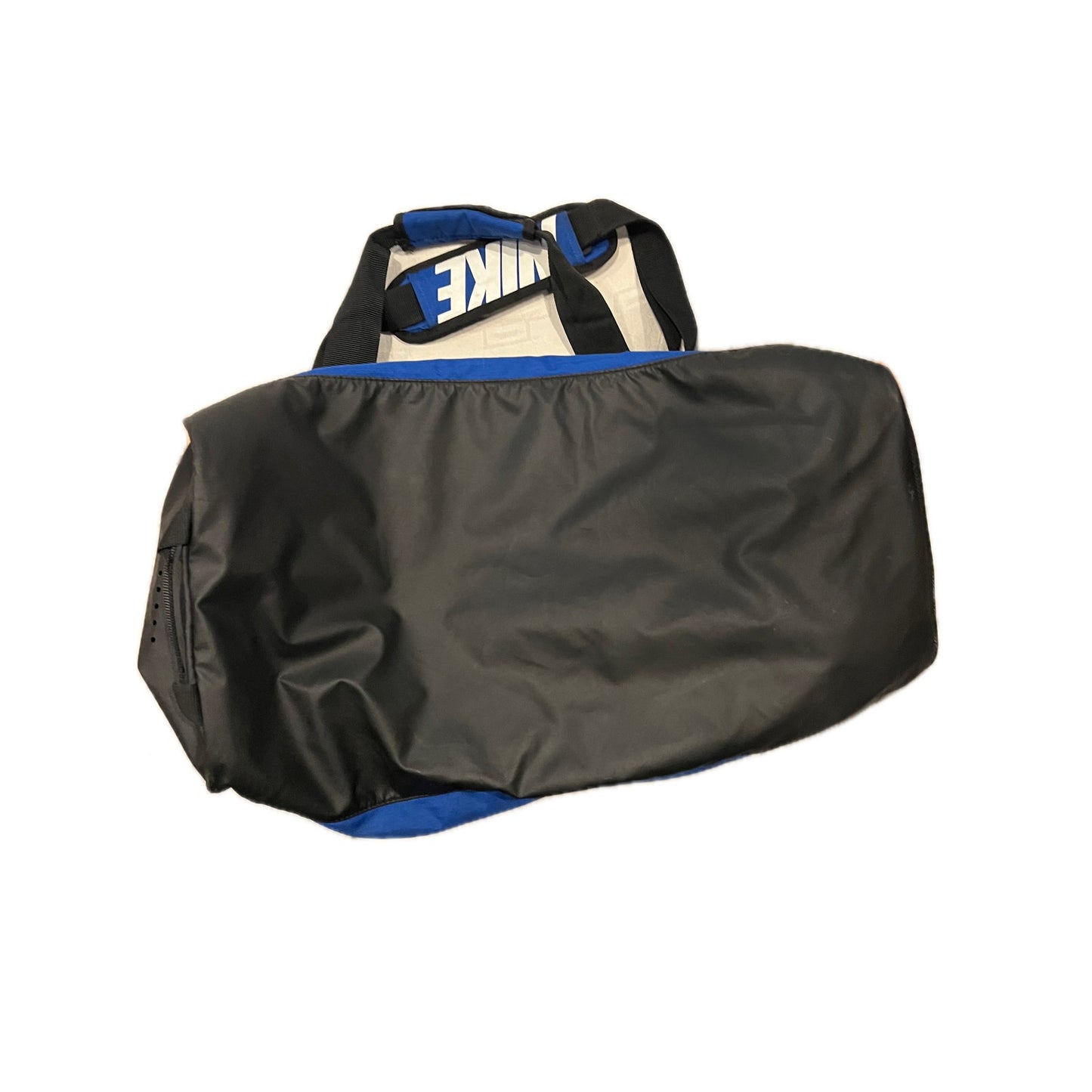 Nike Brasilia Blue Black 9.5 Medium 60L Duffel Gym Bag