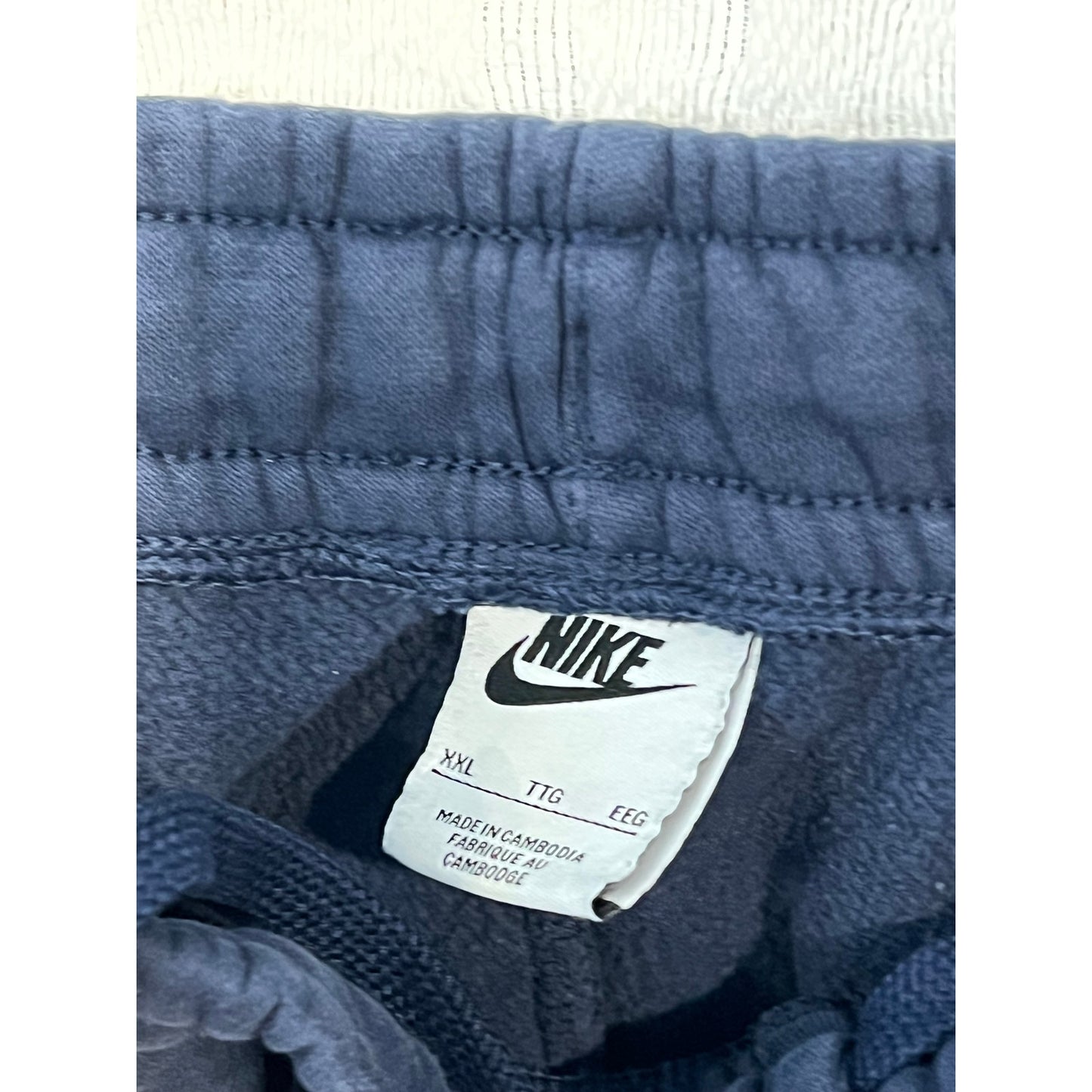 Nike Men's Jogger Sweatpants - Navy Blue Size XXL