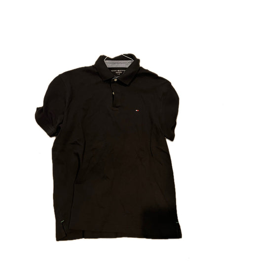 Tommy Hilfiger Black Polo Shirt Mens Large