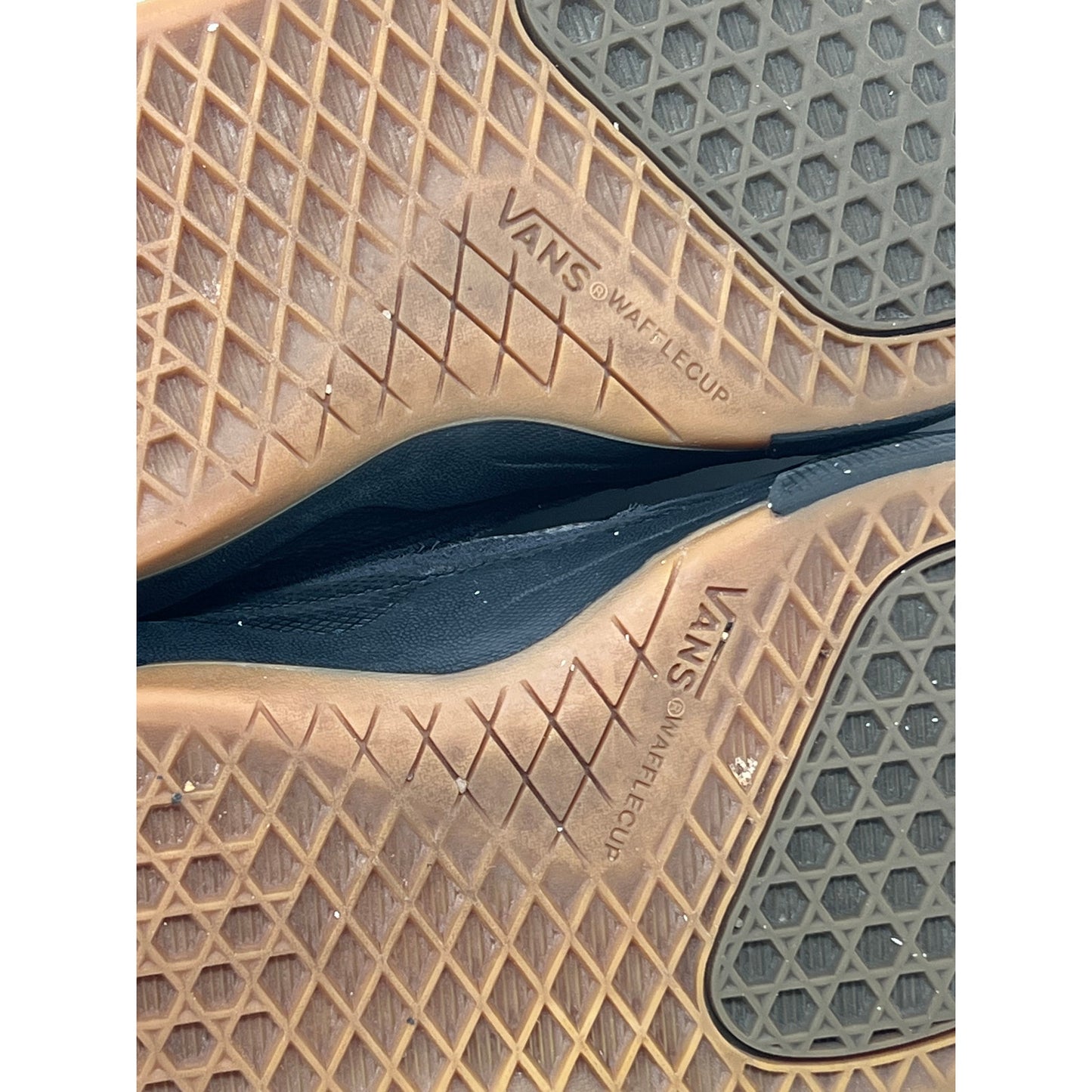 Vans Off The Wall Gray Black Sneakers Mens Size 9