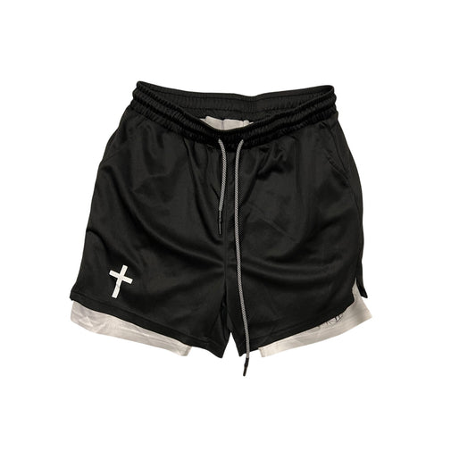 Shorts de sport No Label avec compression pour homme, taille L