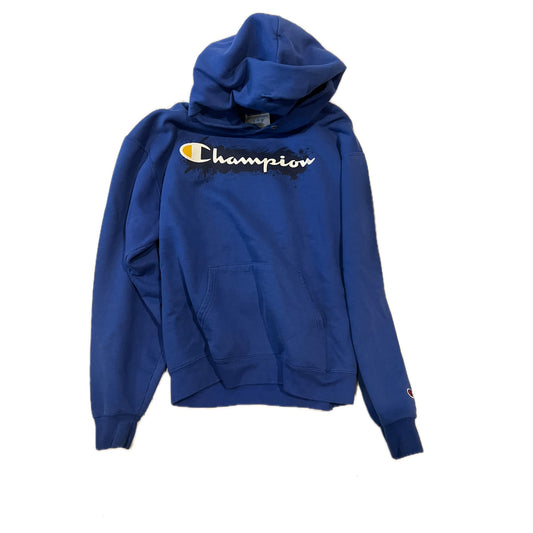 Champion Blue Classic Sweatshirt Pullover Hoodie Mens L