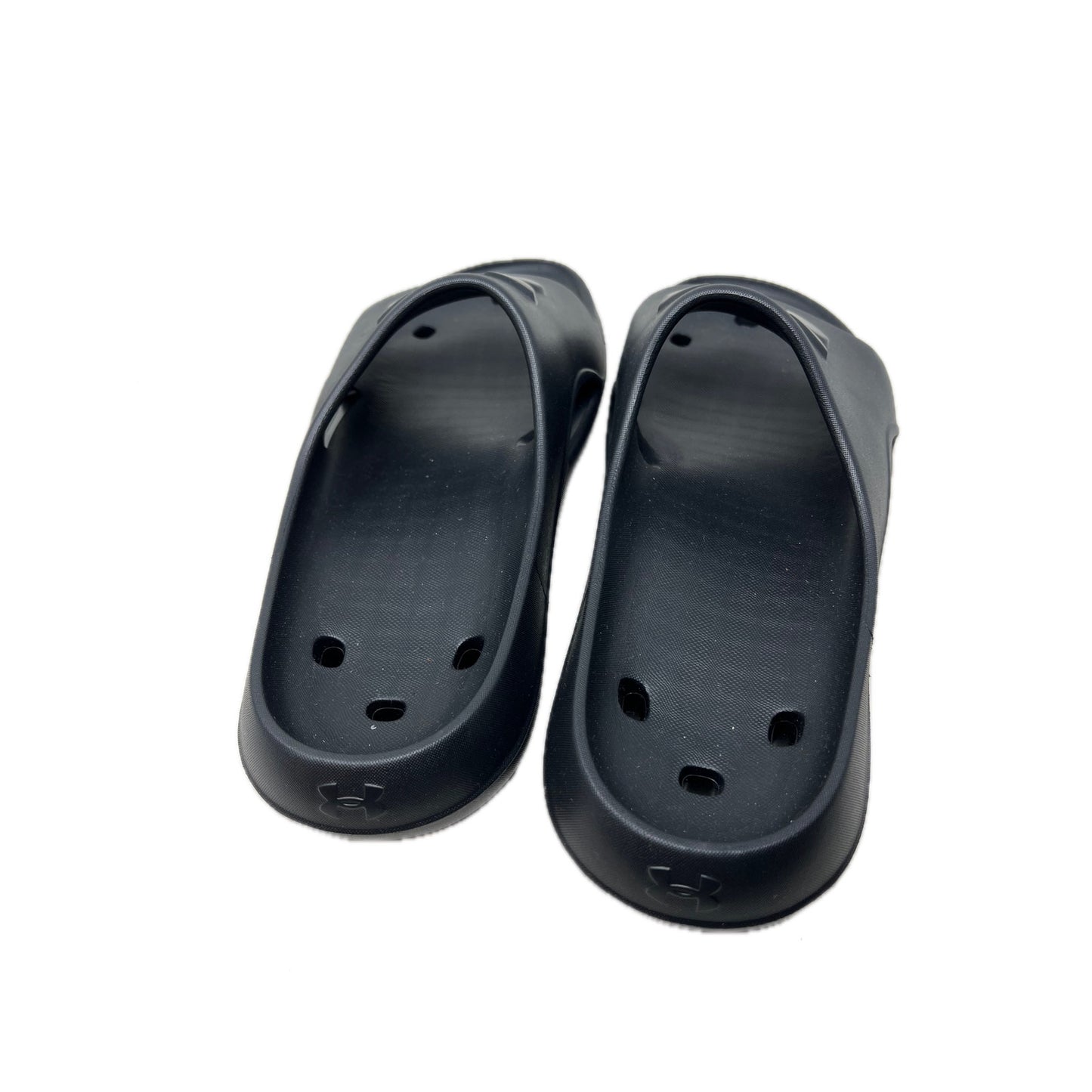 Sandalias negras Under Armour, modelo Slides, para hombre, talla 15