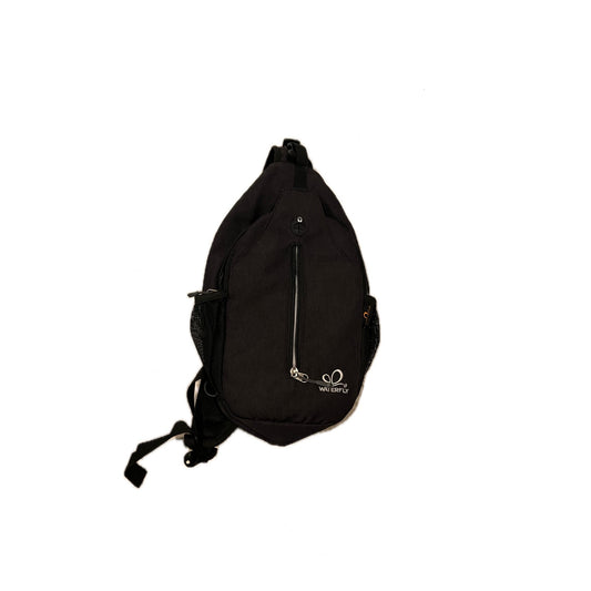 Waterfly Sling Backpack School Sport Bag Black