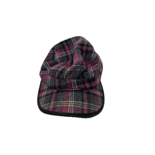 Pugs Flannel Checked Old Timey Baseball Cap Adjustable