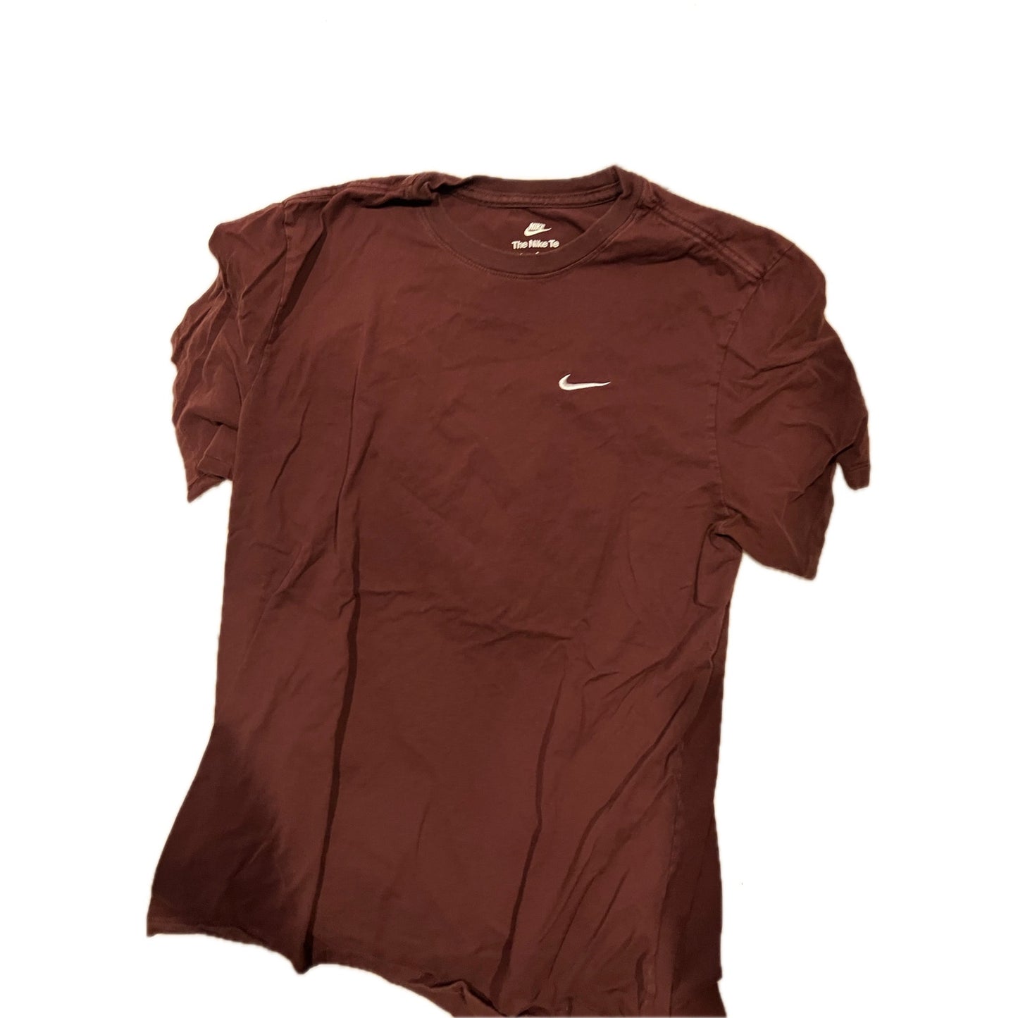 The Nike Tee Burgundy Mens T-Shirt Large