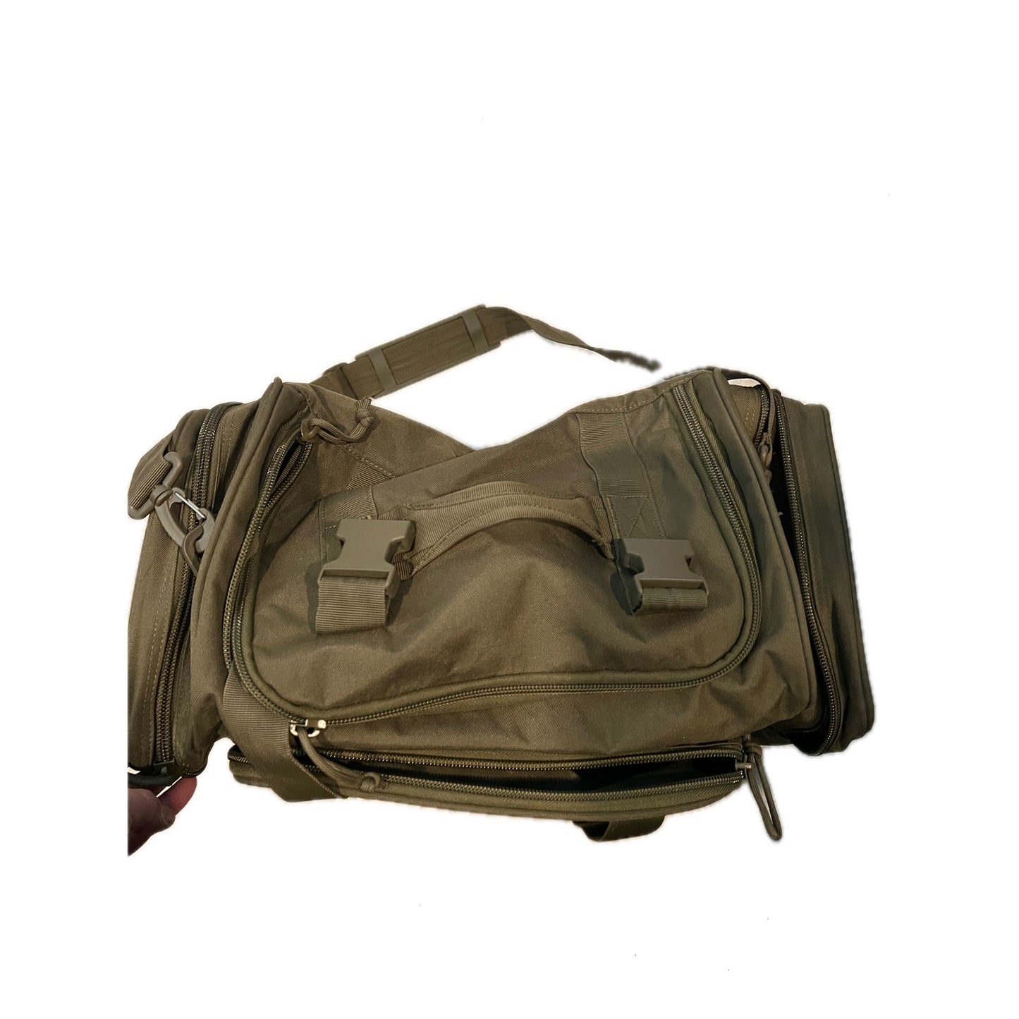 Highland Tactical Canvas Drab Green 31L Duffel 22"x12"x10"