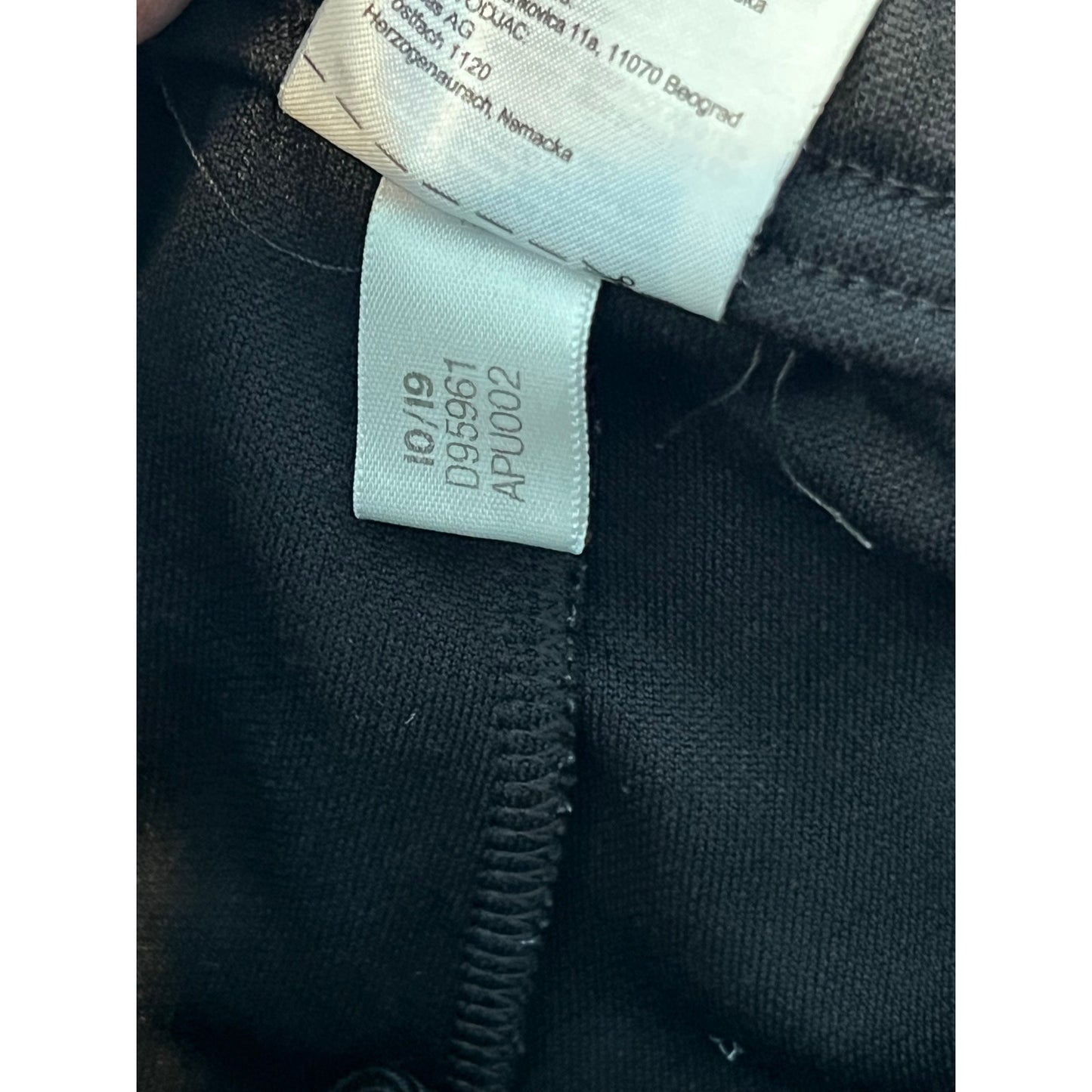 Pantalon de jogging Adidas zippé aux chevilles noir et blanc homme taille M