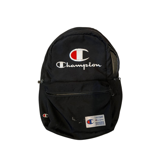 Champion Daily Black Logo Backpack