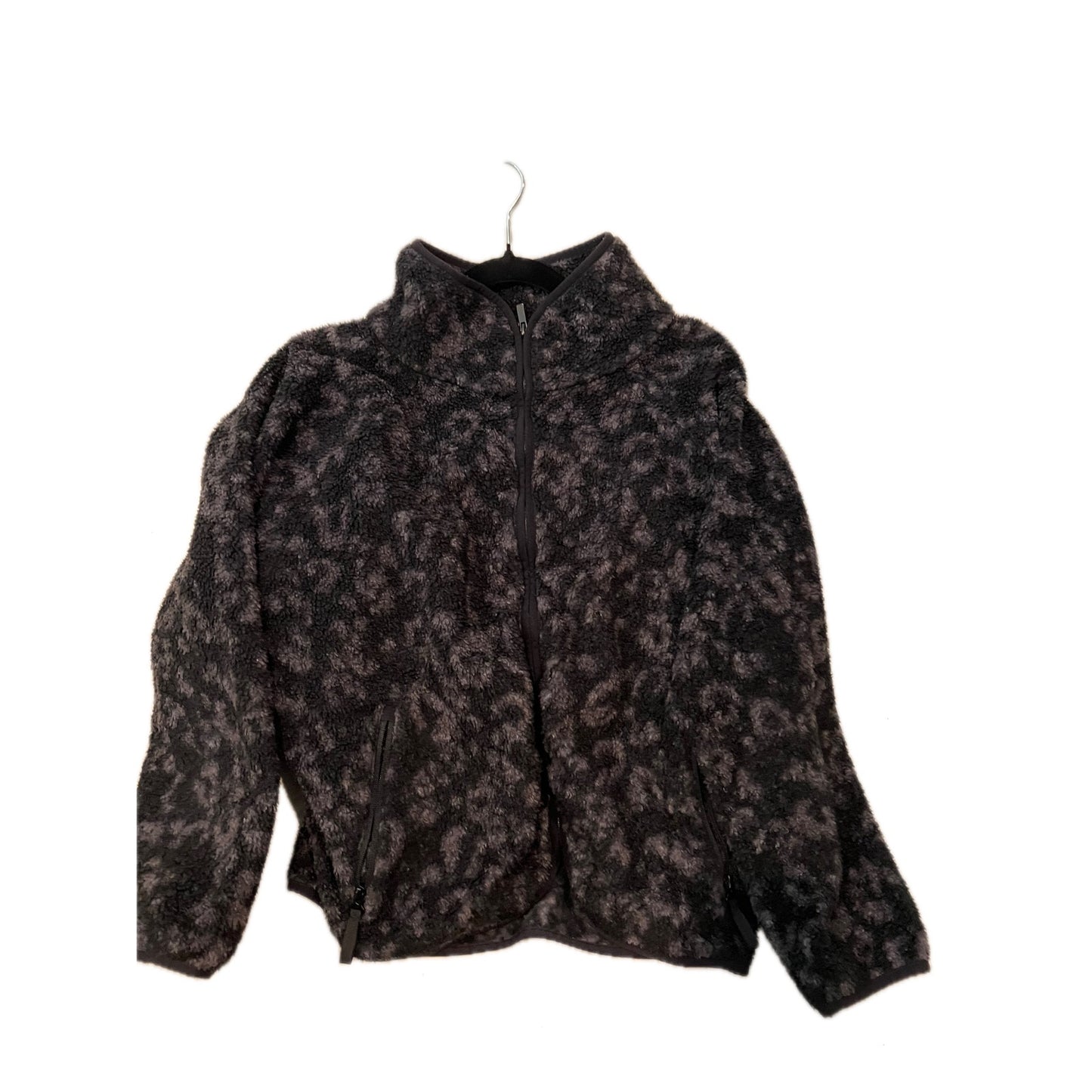 All In Motion Black Gray Fleece Jacket - Size L