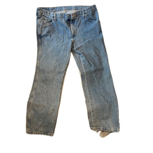 Wrangler Classic Straight Blue Jeans Mens 40x30