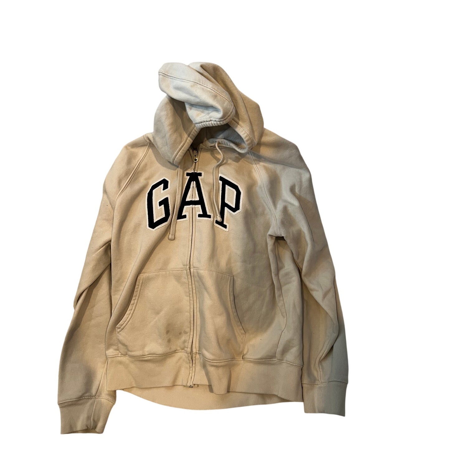 Le Gap Crème Blanc Sweat à Capuche Entièrement Zippé Femme L