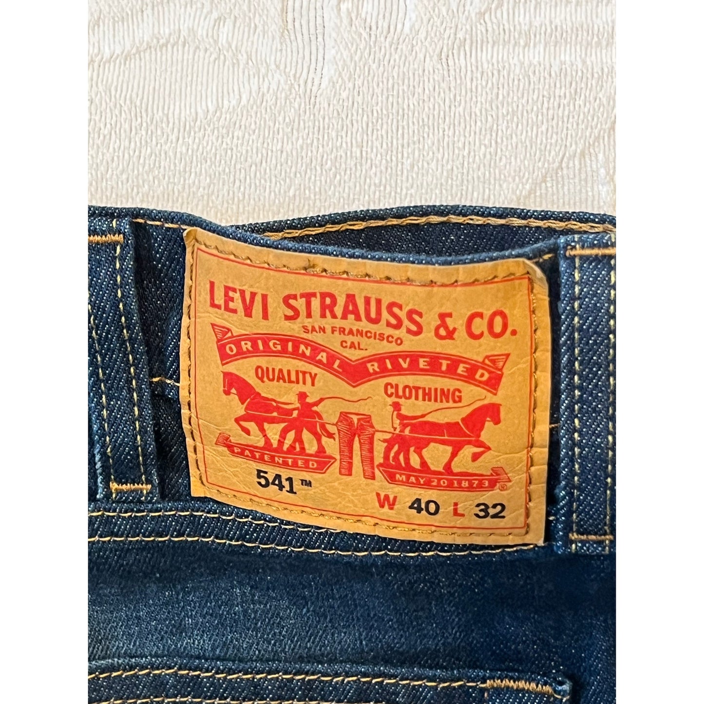 Levi's 541 Athletic Fit Straight Leg Jeans Blue Mens 40x32