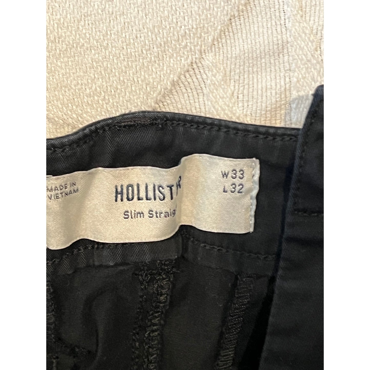 Hollister Slim Fit Charcoal Gray Chino Pants Mens 33x32