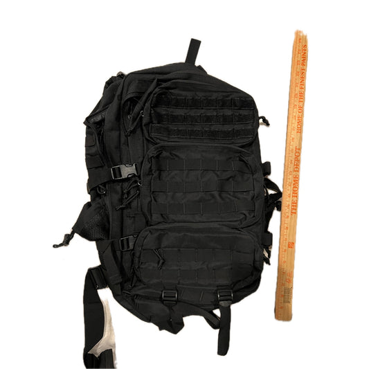 Generic Black Canvas Tactical Backpack