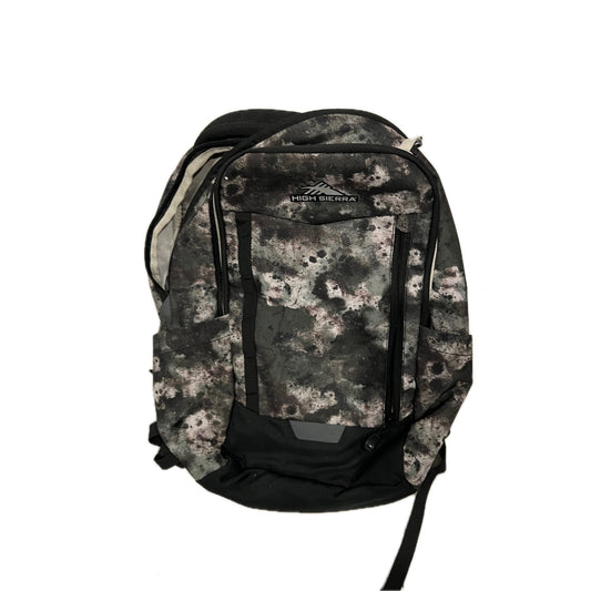 High Sierra Green Camo Padded Computer Backpack