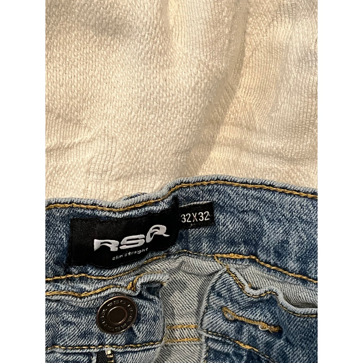 RSQ Slim Straight Blue Jeans 32x32