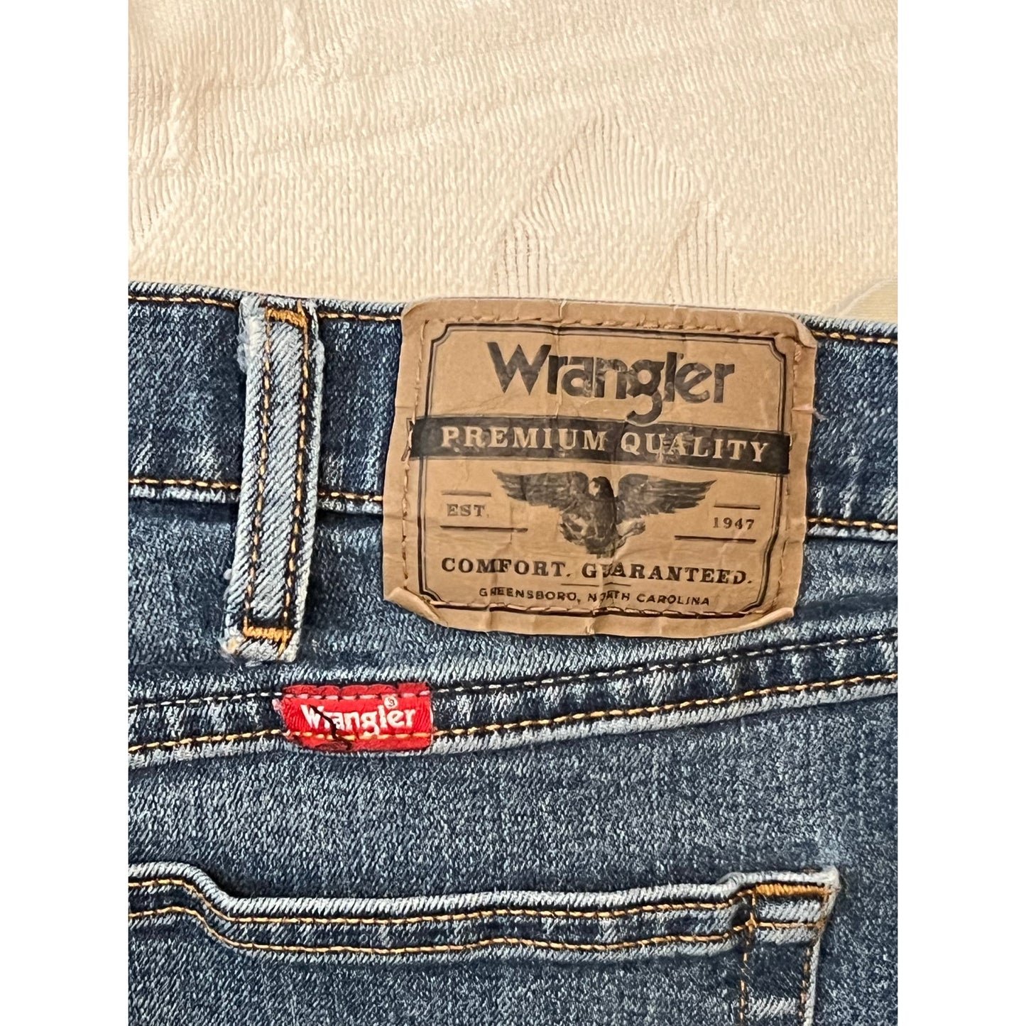 Wrangler Classic Straight Blue Jeans Mens 40x30