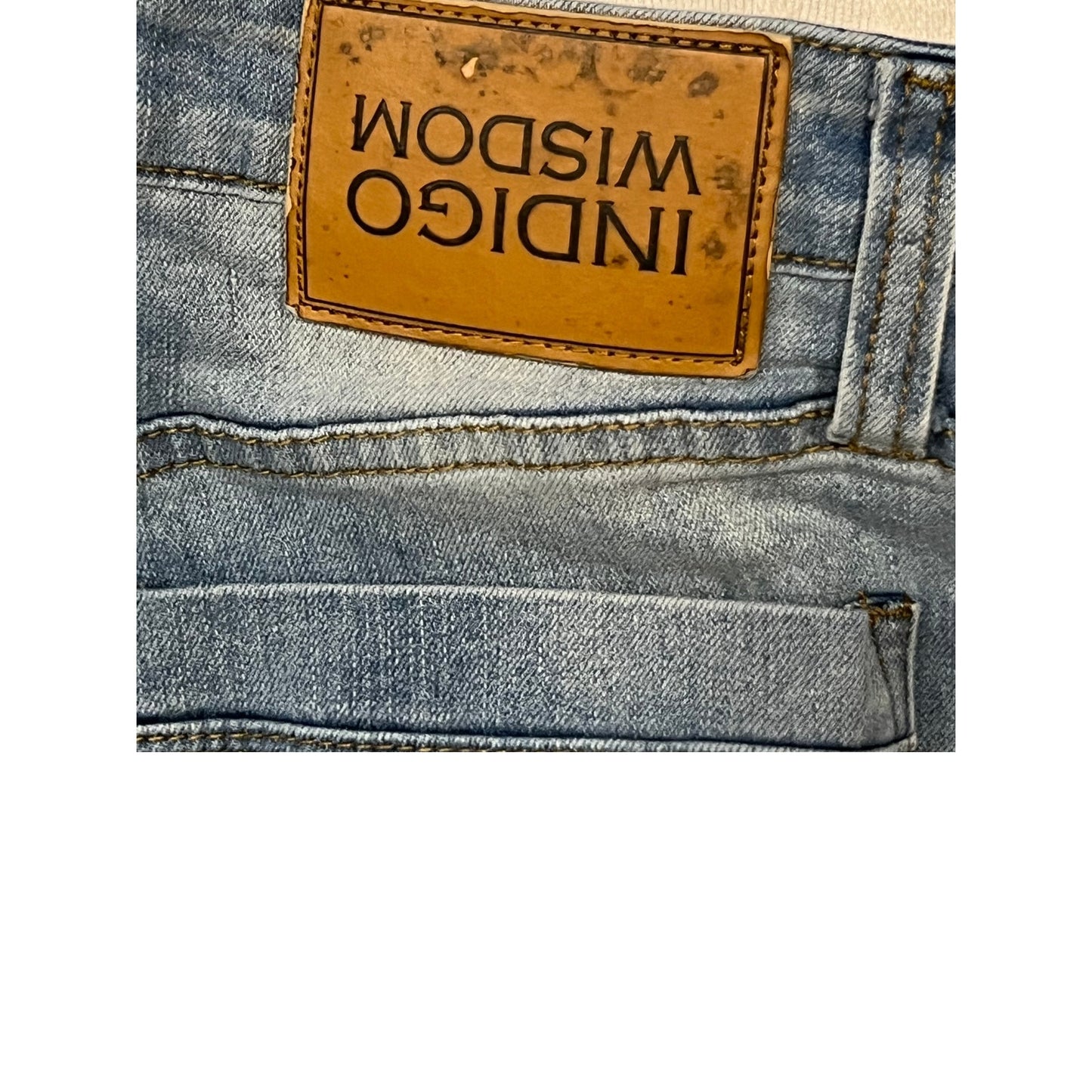 Indigo Wisdom Straight Fit Jeans Mens 34x30