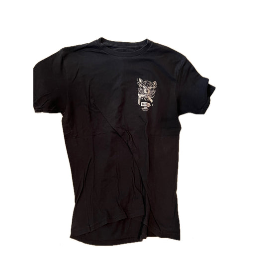 Barbell Break a Leg Black T-Shirt Mens L