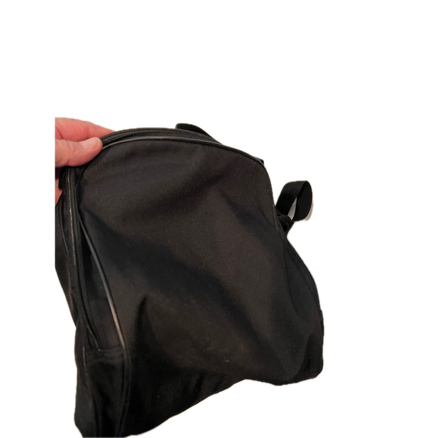 Adidas Faux Leather Medium 18"x12"x10" Black Duffel Gym Bag