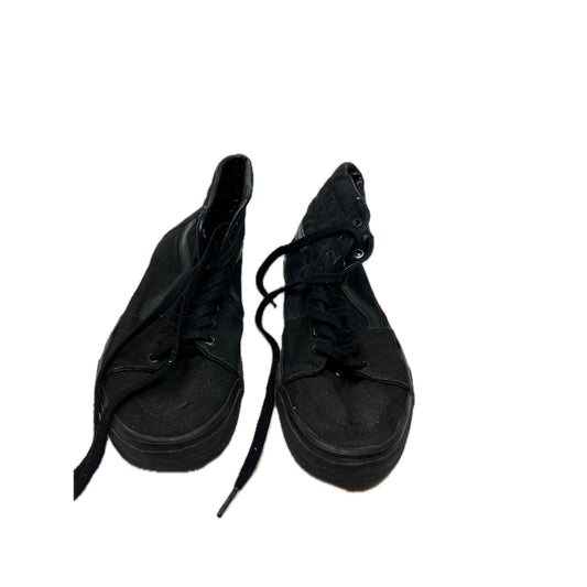 VANS High Tops Black on Black Canvas Sneakers Mens 10-10.5