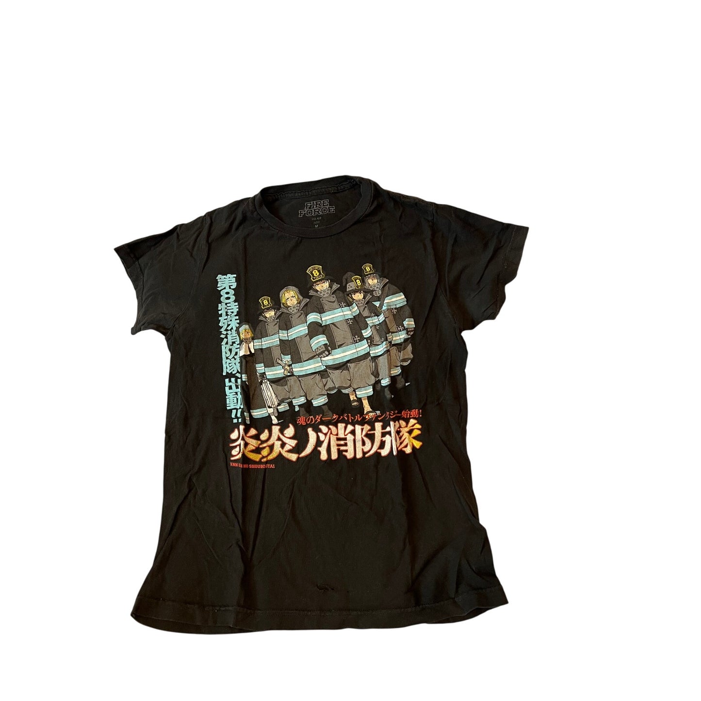 Fire Force Anime Type Black TShirt