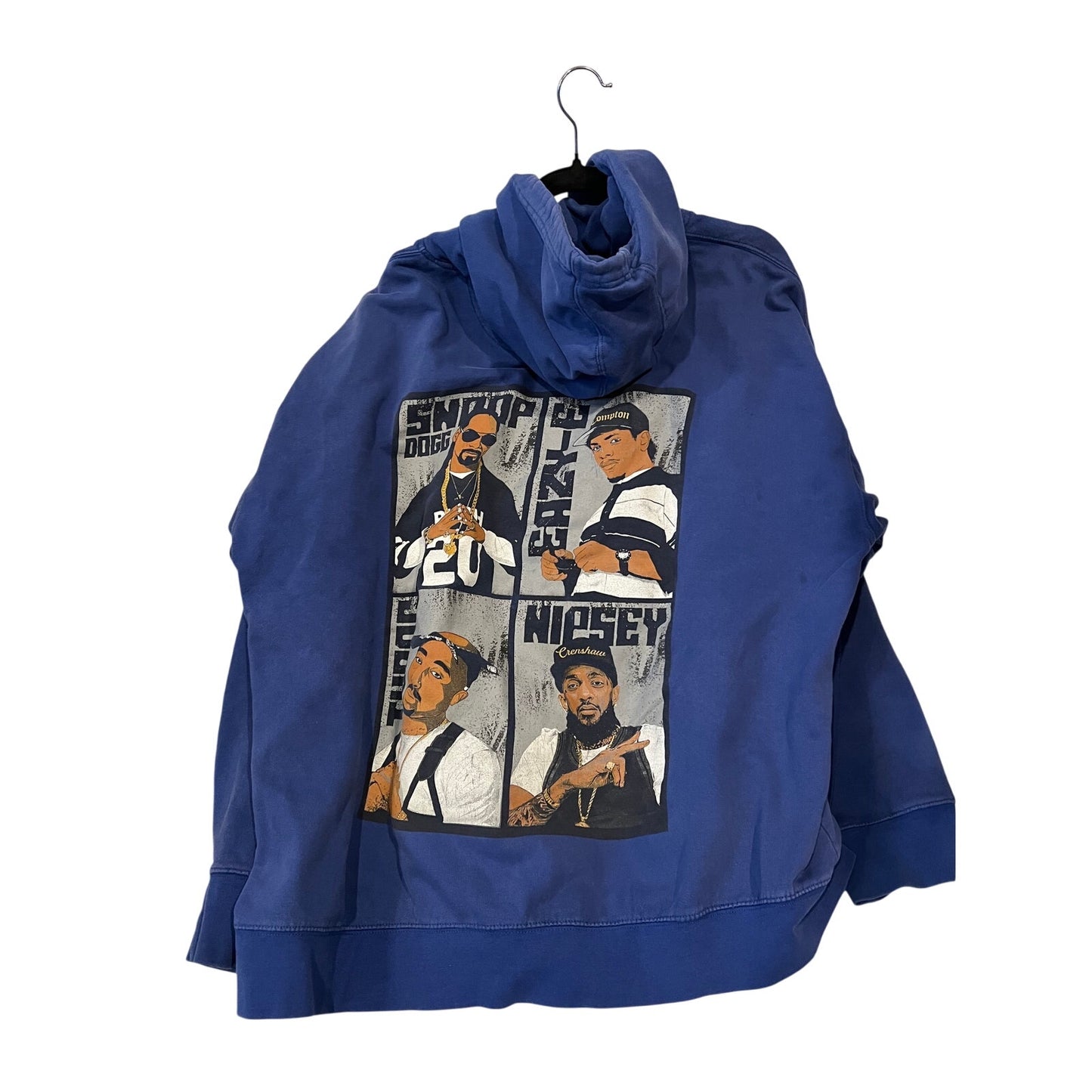 West Coast Original Snoop EazyE Tupac Niesey Hoodie Mens 3XL