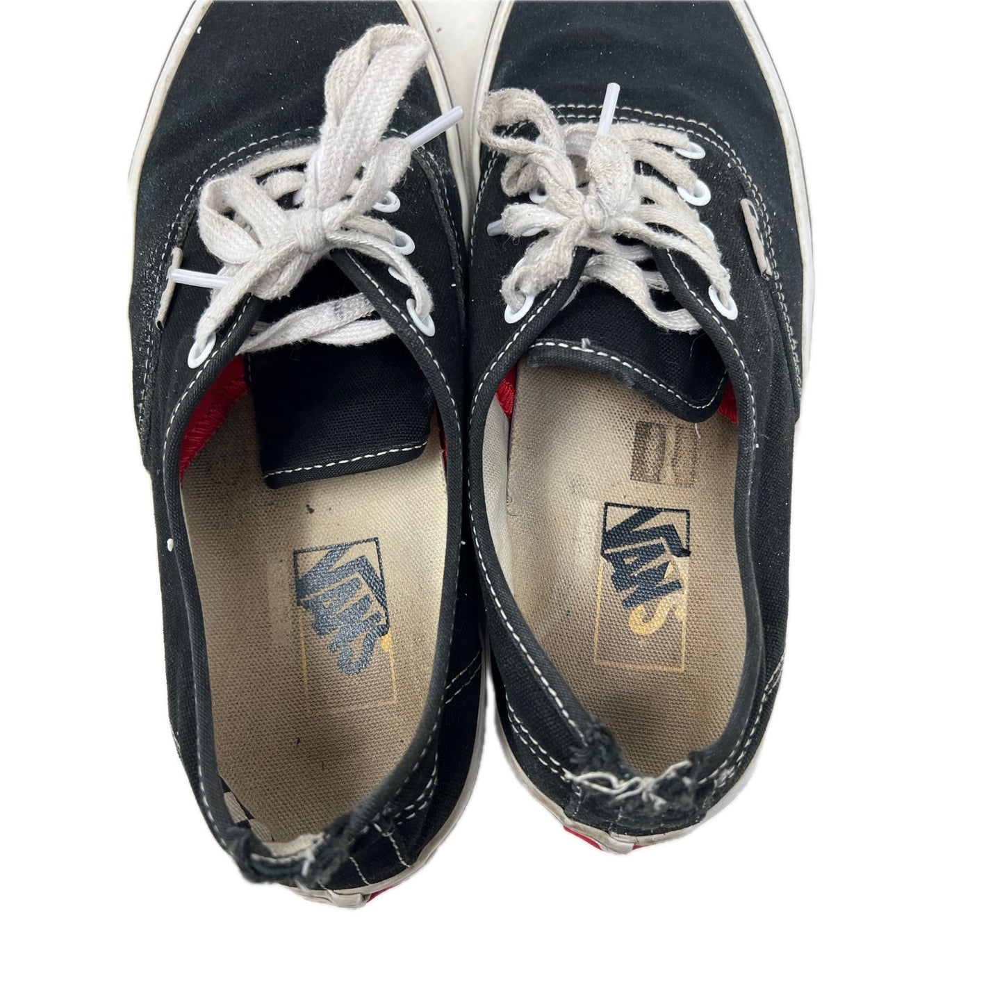 Baskets Vans Noir/Blanc Chaussures de skate classiques Homme Taille 45