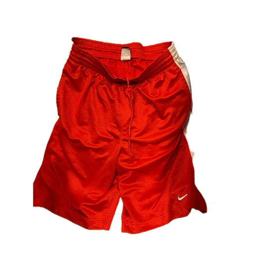Nike Red Orange Basketball Training Shorts Mens Med