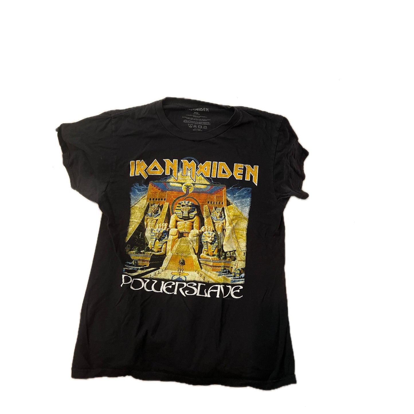 Camiseta de concierto Iron Maiden 84-85 World Slavery Talla M de hombre