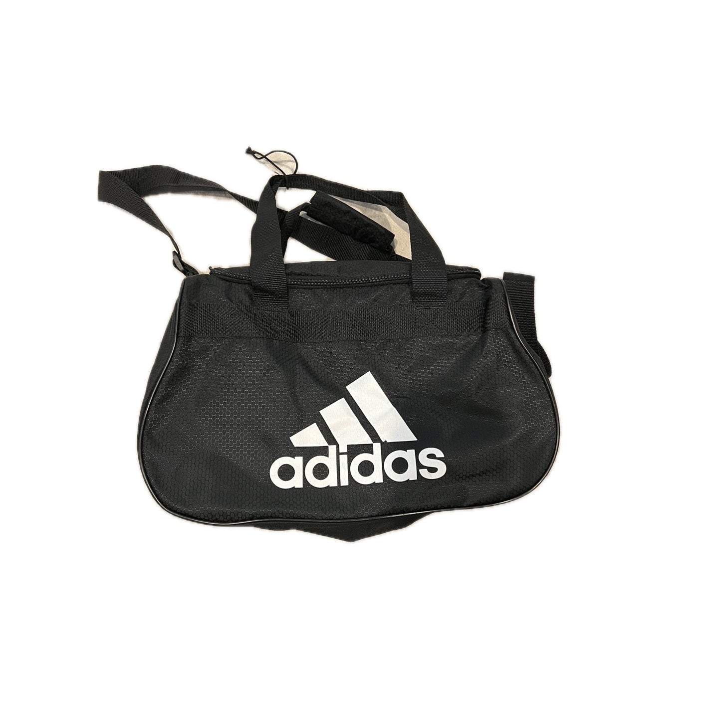 Adidas Defender Small 16"x10"x8" Black White Duffel Gym Bag