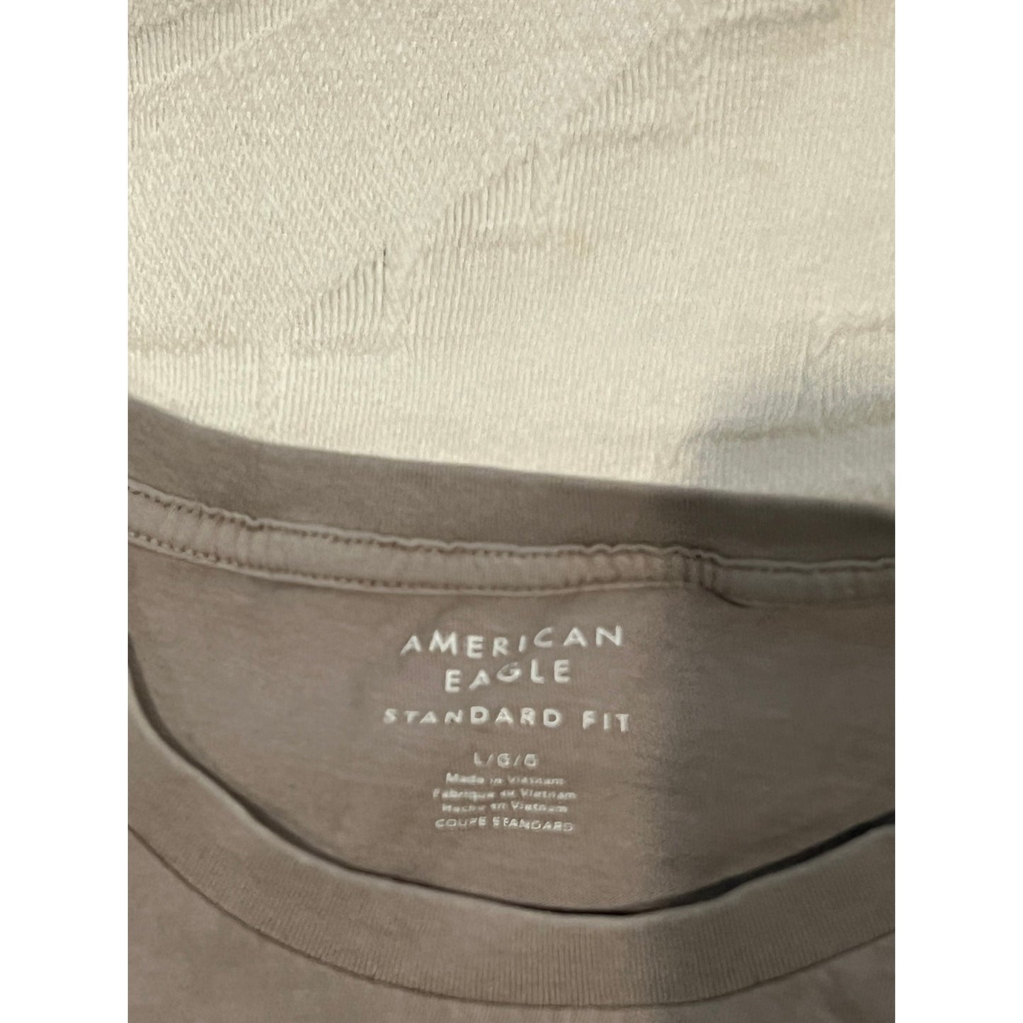 American Eagle Khaki Super Soft T-Shirt Mens Large