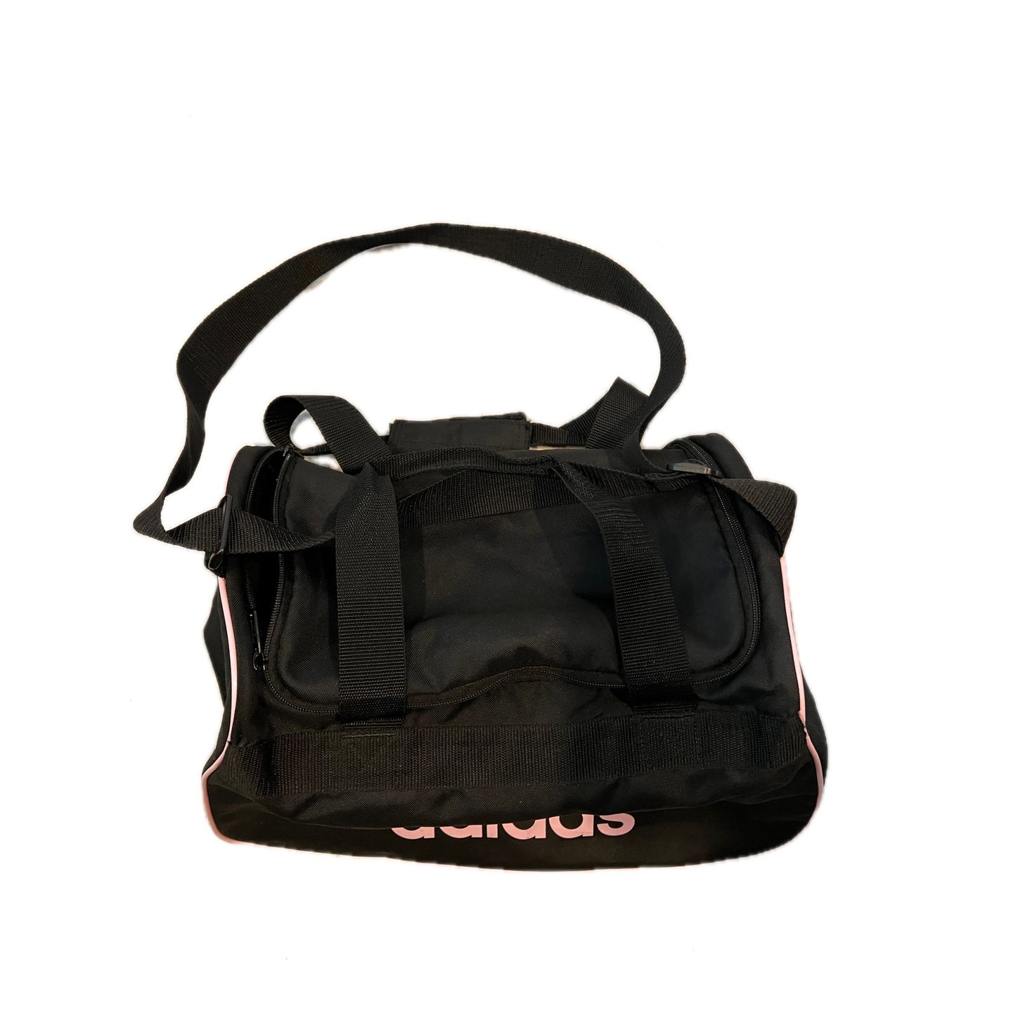 Adidas Defender Small 16"x10"x8" Black Salmon Duffel Gym Bag