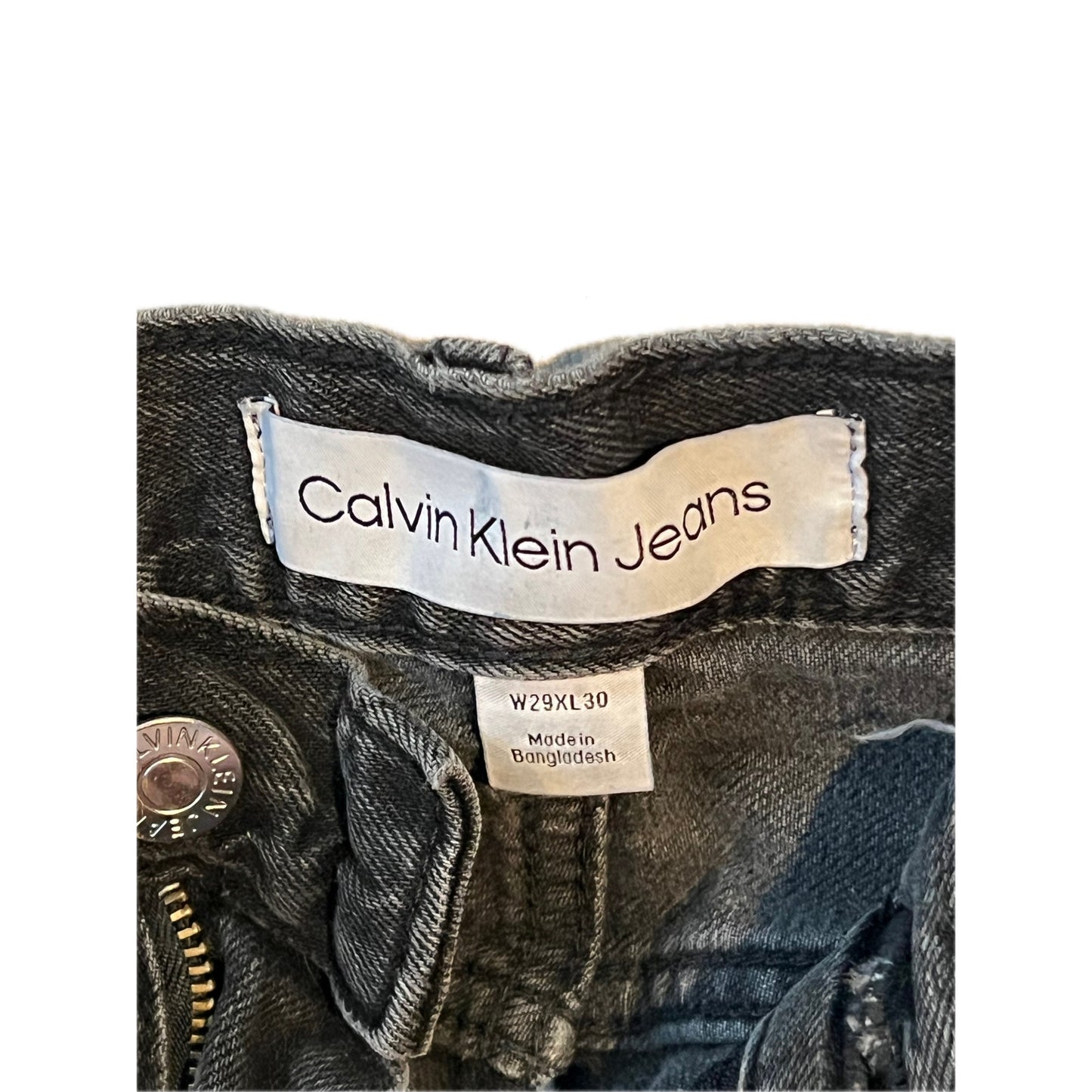 Calvin Klein Jean Coupe Droite Slim Noir Homme 29x30