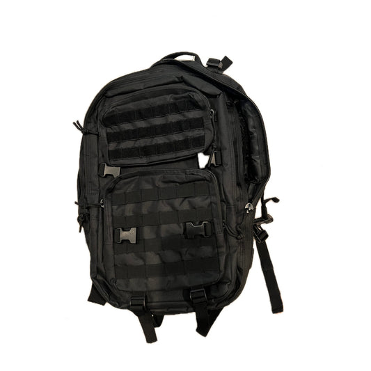 Generic Black Canvas Tactical Backpack