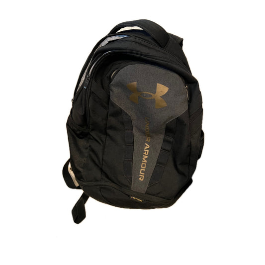 Under Armour Gray Black Hustle 5.0 Backpack