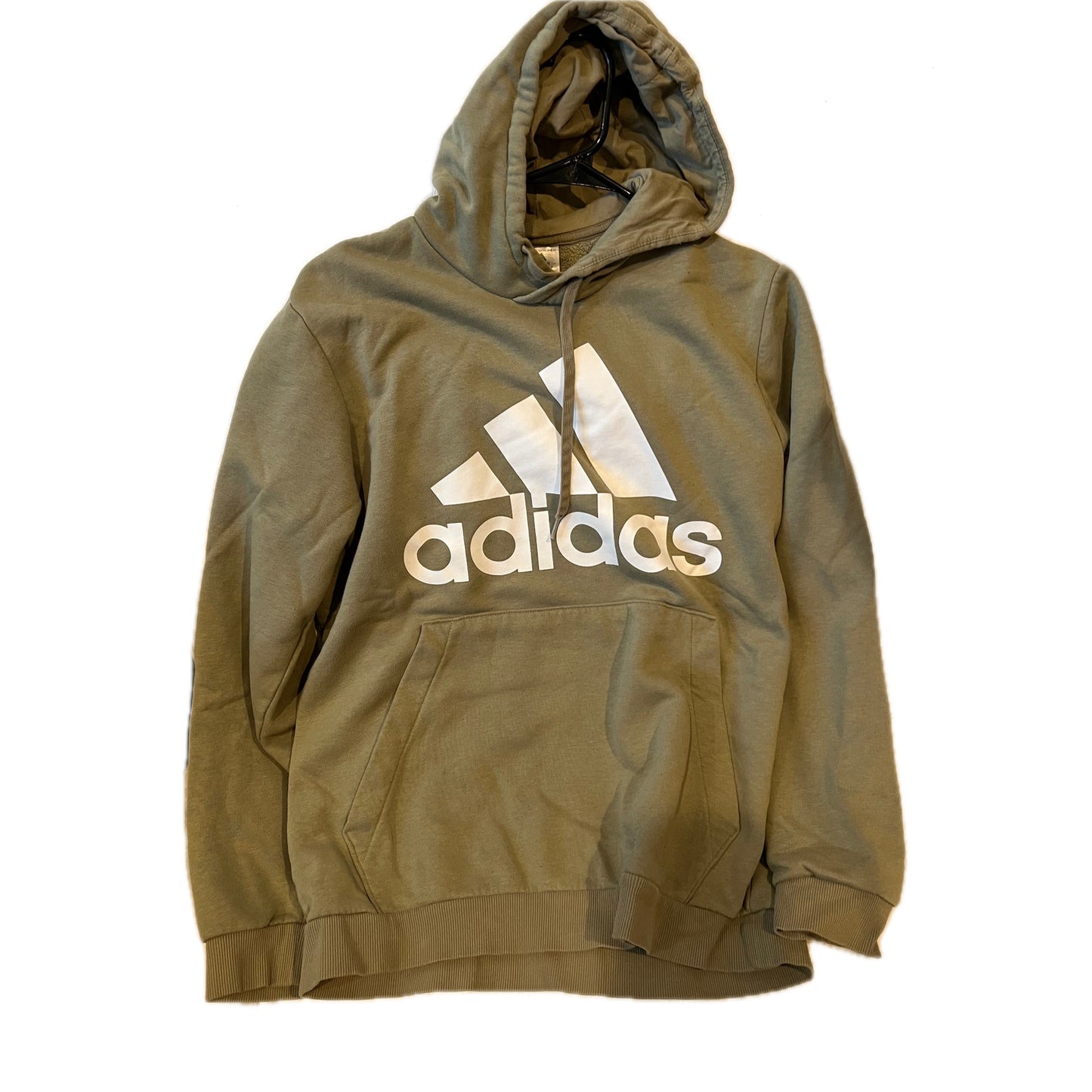 Adidas Drab Green Pullover Hoodie Mens L