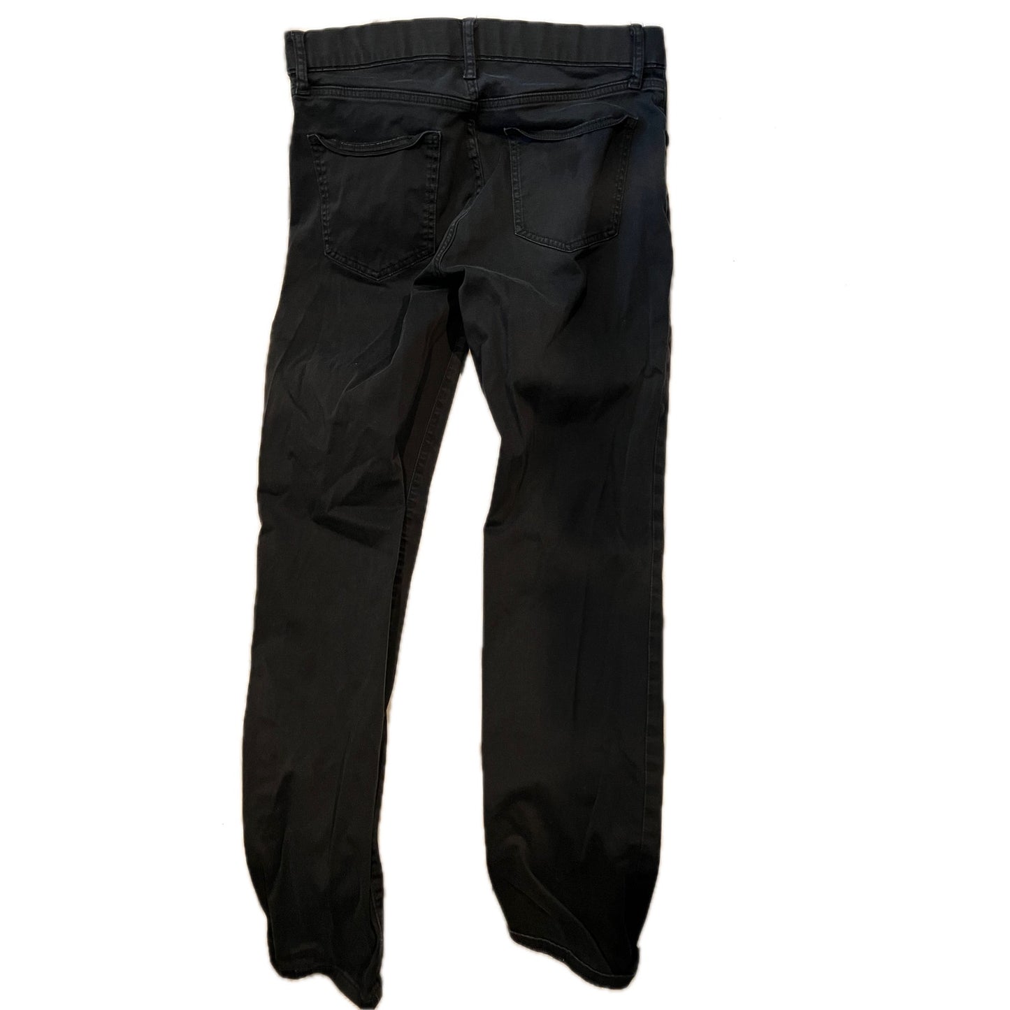 Uniqlo Flat Front Slim Black Pants Mens 32x28