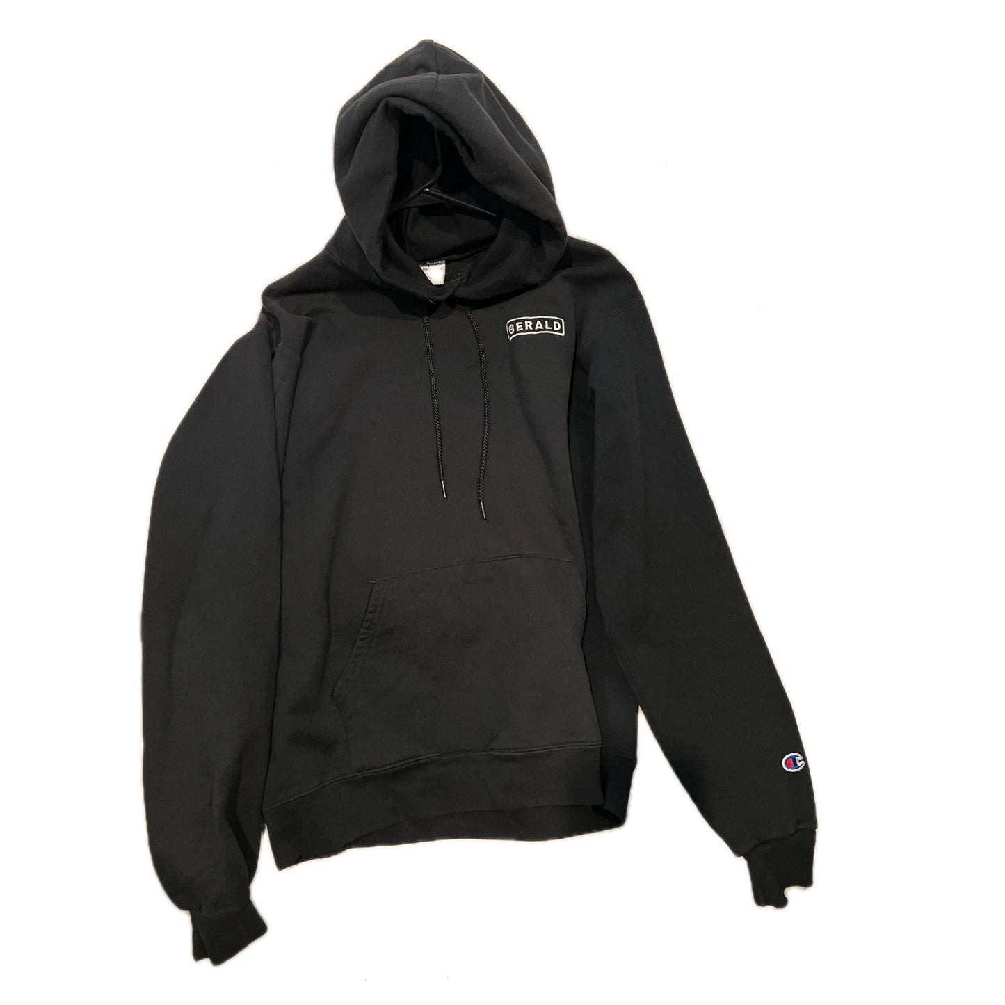 Champion Gerald Black Hoodie, Men's Large