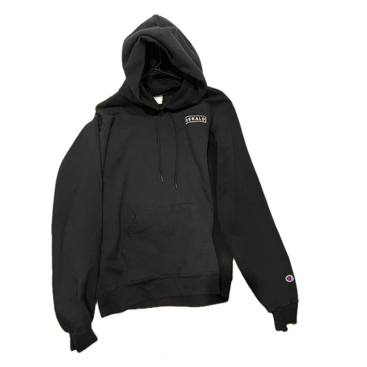 Champion Gerald Black Hoodie, Men's Large