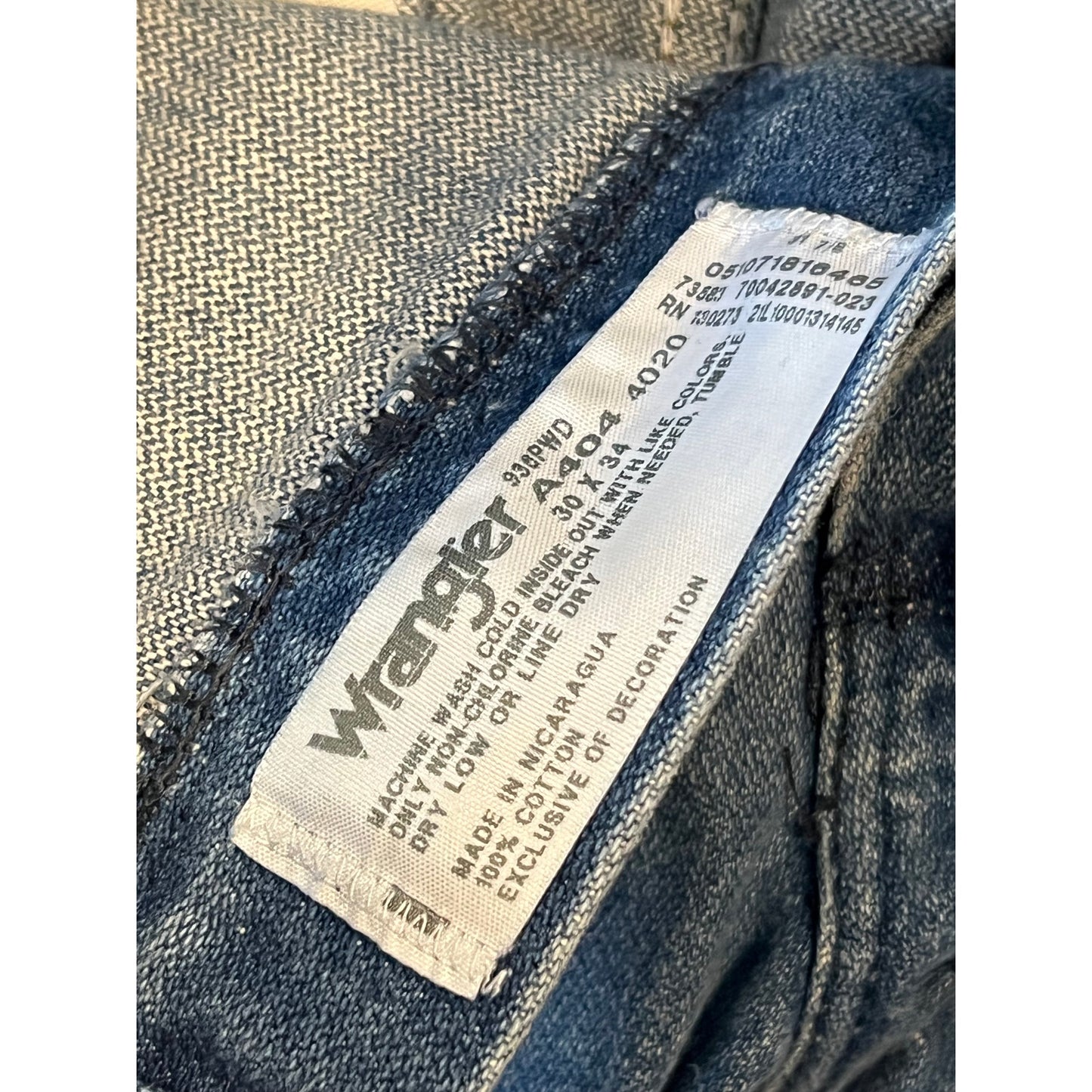Wrangler Cowboy Cut Style A404 4020 Jeans Mens 30x34