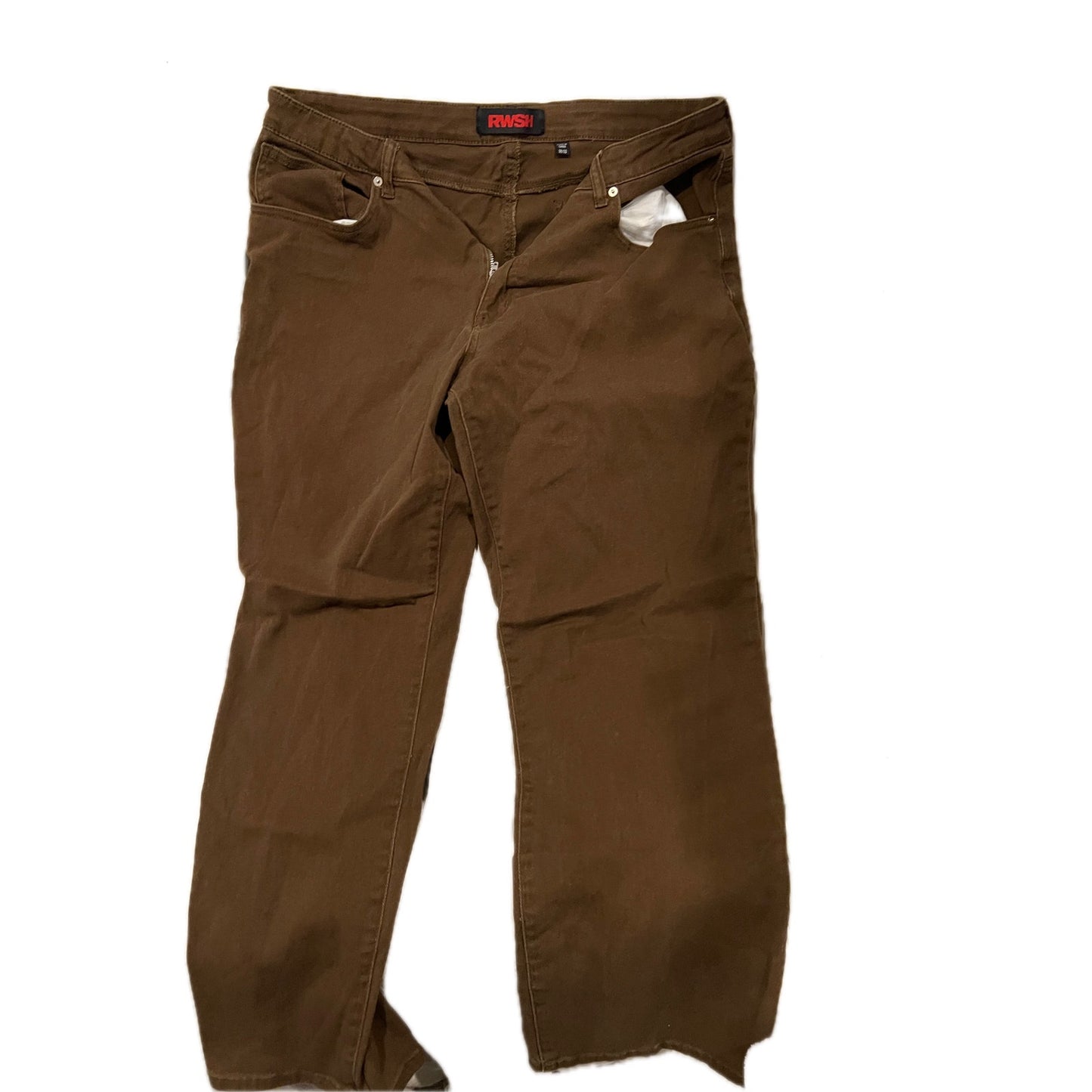 RWSH Pantalones de trabajo marrón óxido para hombre 38x32