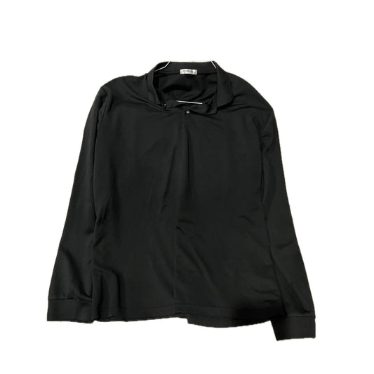 Pinspark Black Long Sleeve Active Wear Shirt Womans 2XL