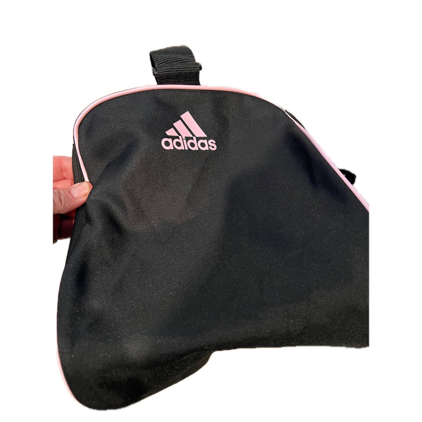 Adidas Defender Small Pink Black Gym Bag 18"x10"x12"