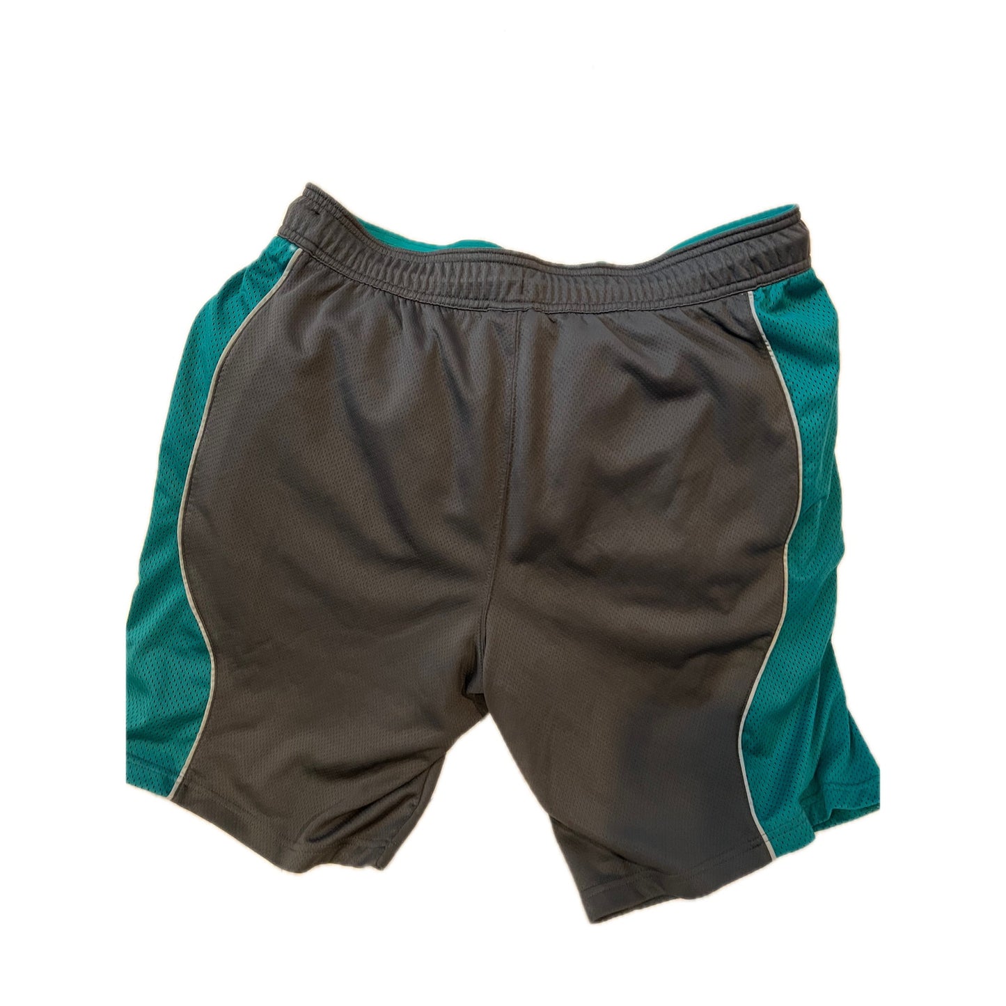 AND1 Black Sea Green Basketball Shorts Mens L