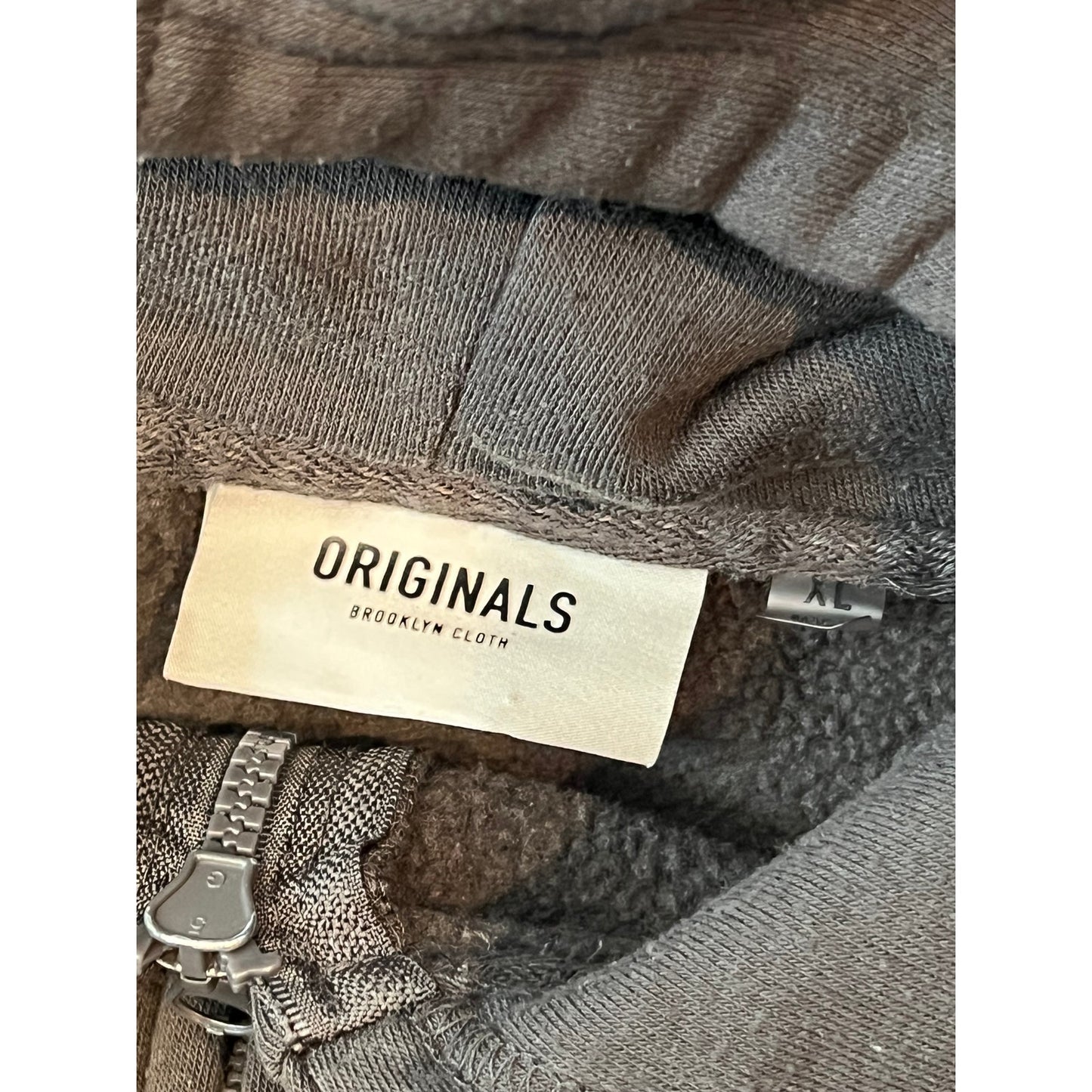 Sudadera con capucha Originals By Brooklyn Cloth con cremallera completa para hombre XL