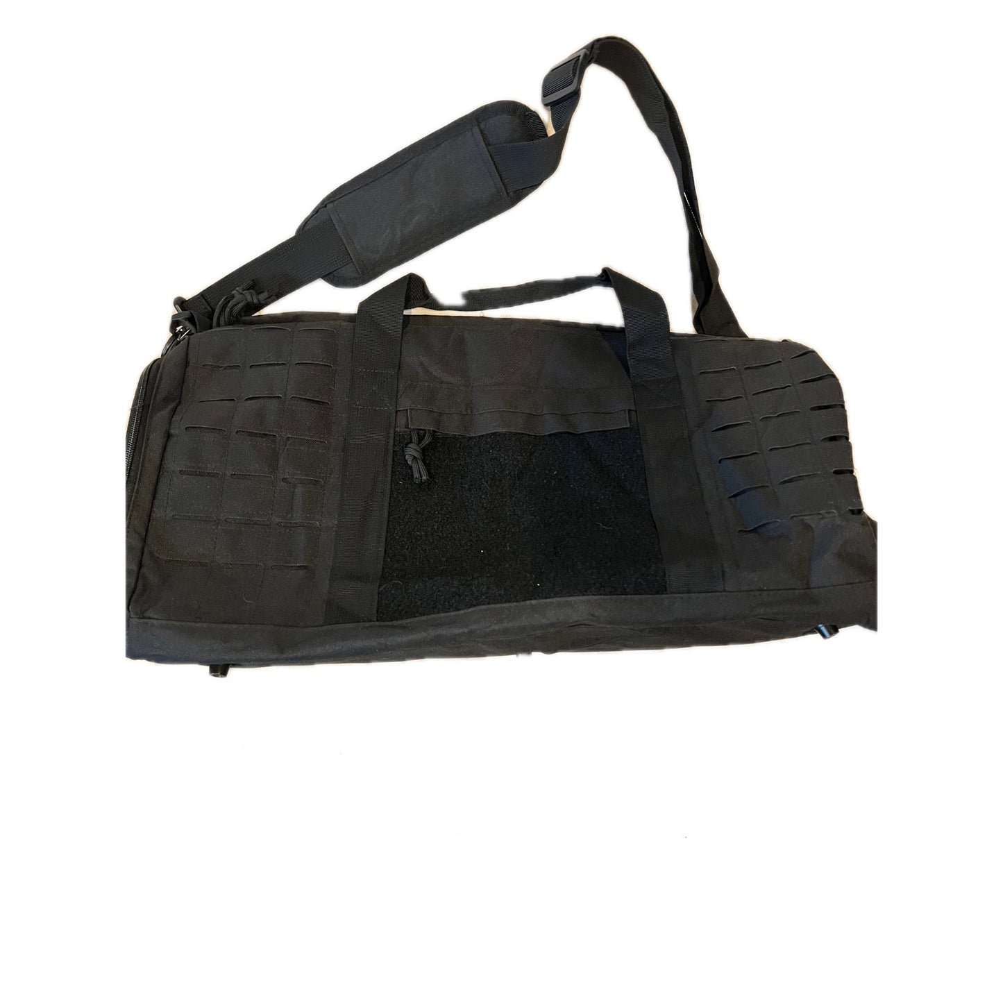 XL Tactical Canvas Black Duffel 20"x10"x10"