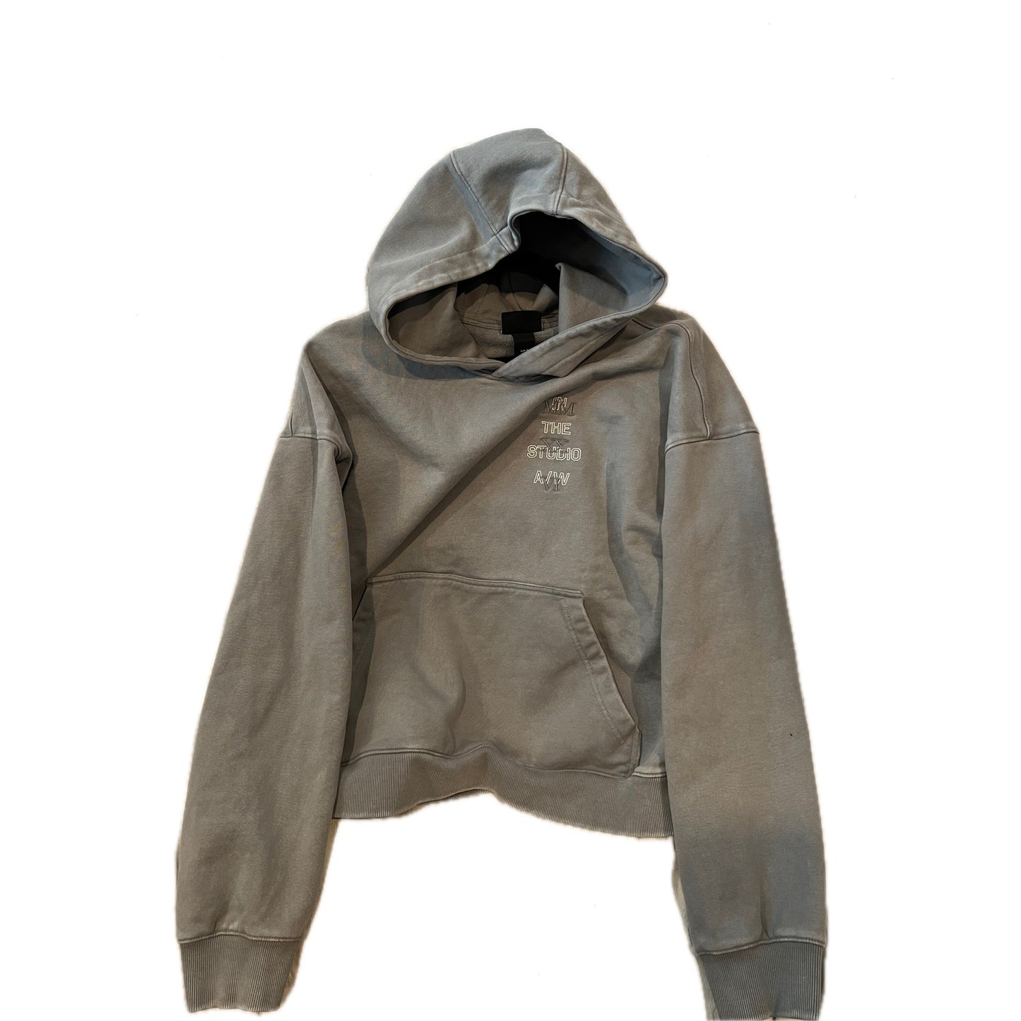 H&M Pull à capuche oversize gris "In The Studio" Homme Taille M