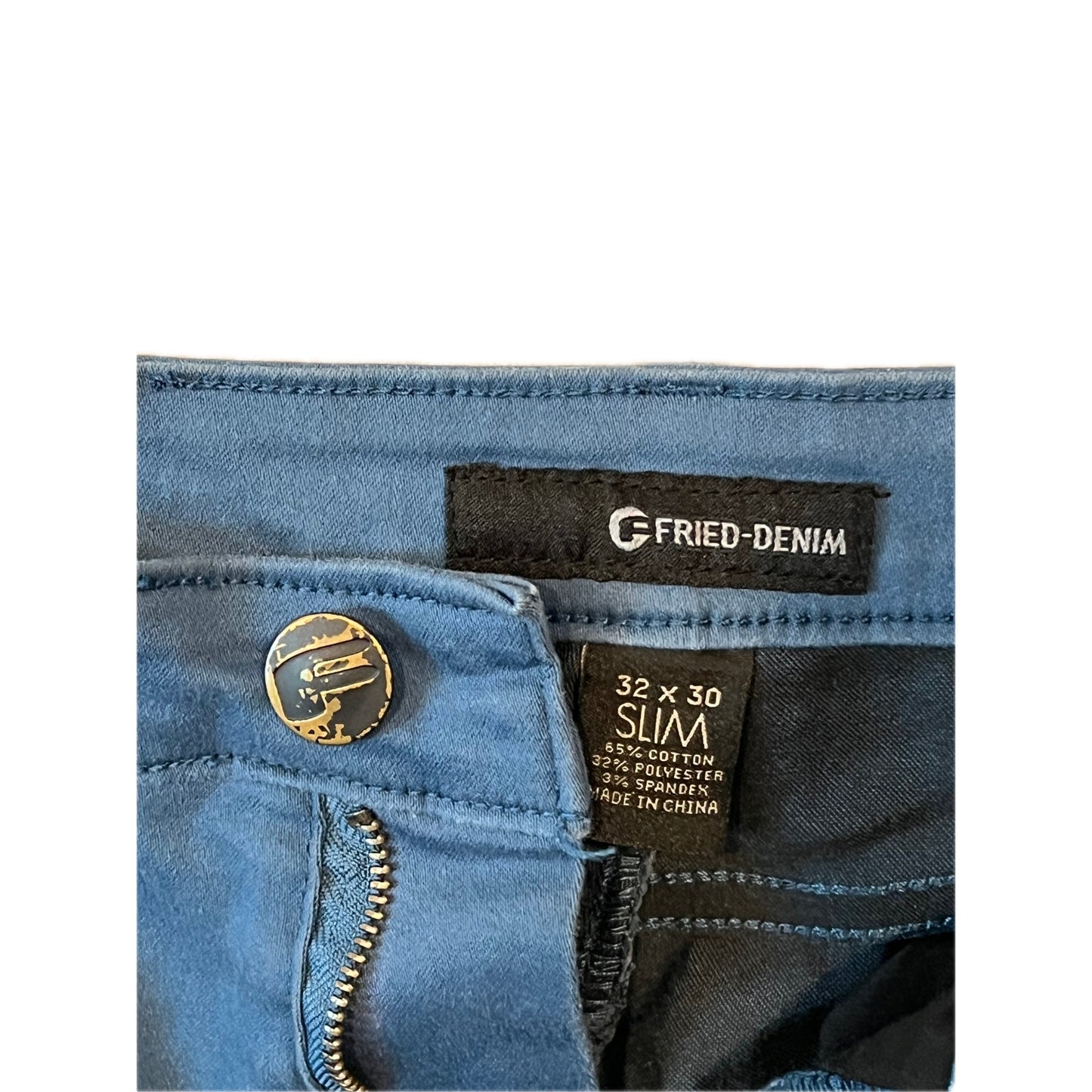 Fried Denim Blue Slim Jeans Mens 32x30